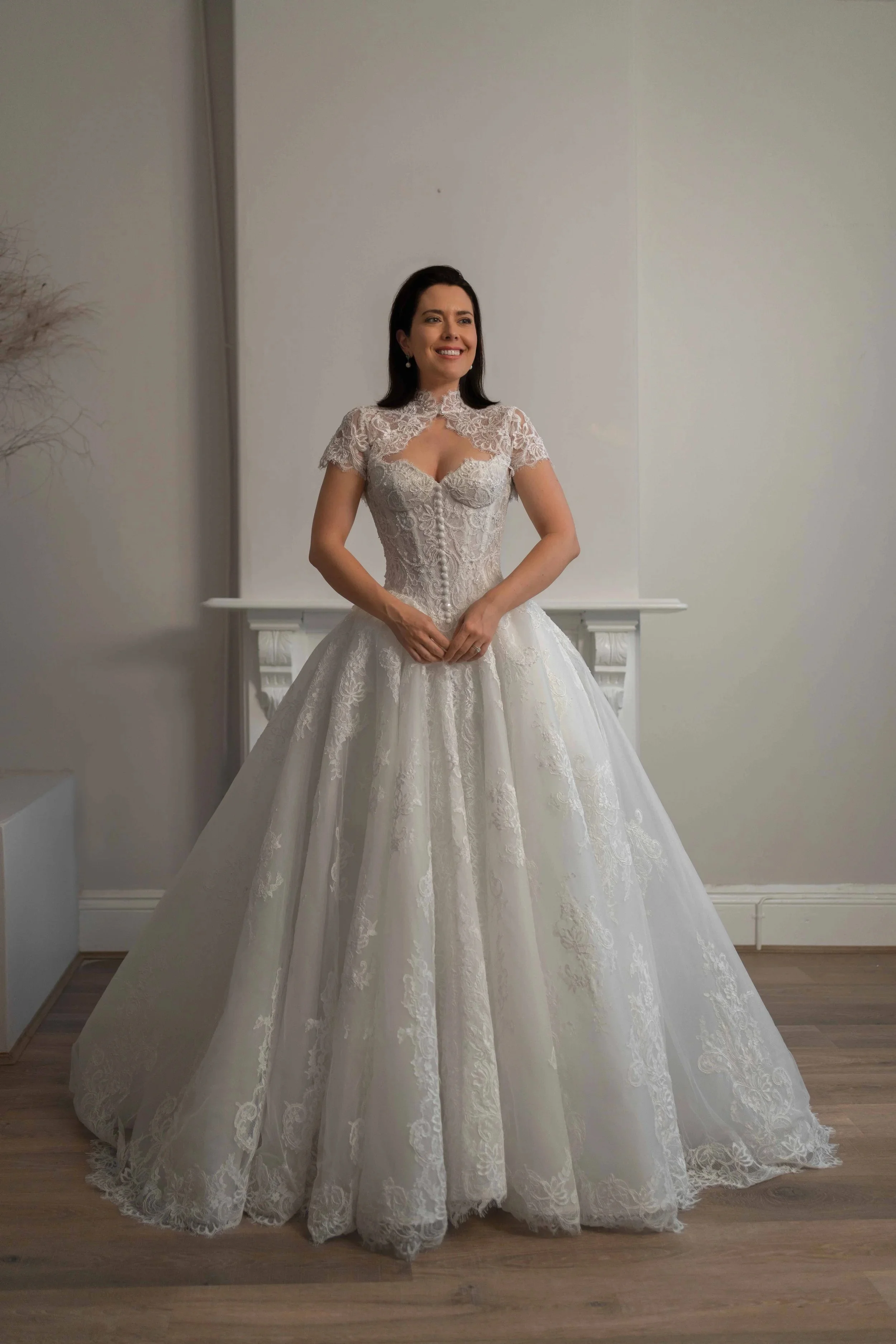 Vestido De Noiva Minimalistas Vestidos Feminino Elegante Para Casamento Boda 2 En 1 Desmontable White Wedding Dress A Line Lace