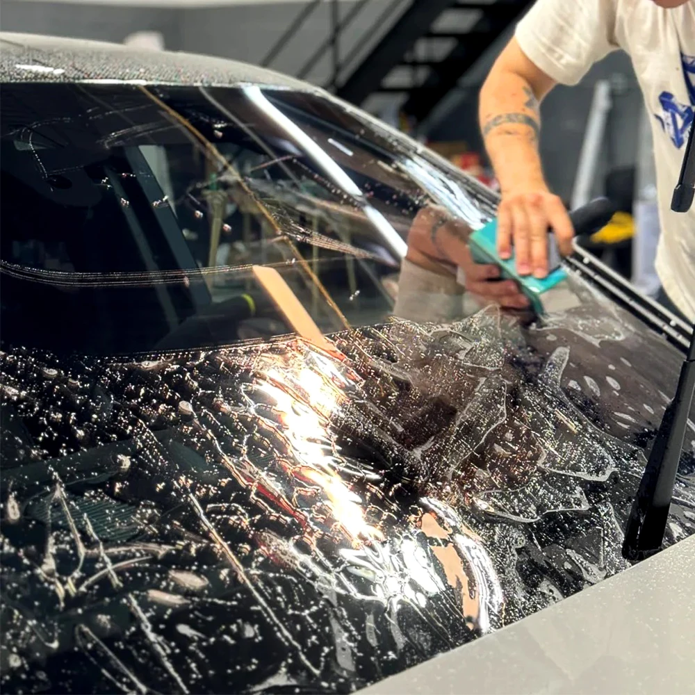 High Clear 90%VLT PPF Car Windshield Protection Film 6.5mil Shatter-proof 97%UVR Anti Scratch High Definition Body Self-adhesive