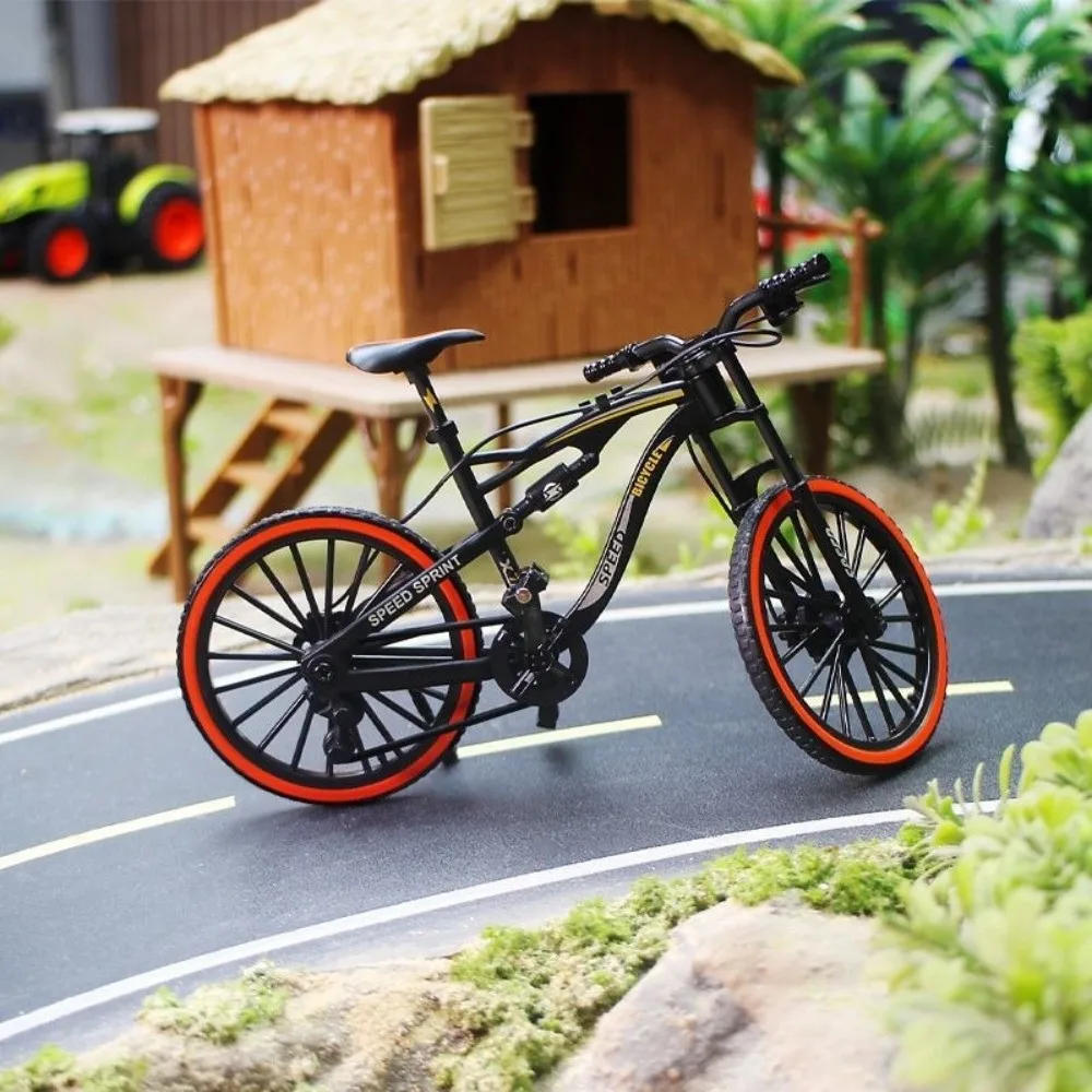 Simulation Alloy Mini Bicycle Model Mini Colorful Simulation Metal Bicycle Collection Mountain Racing Bike Gifts