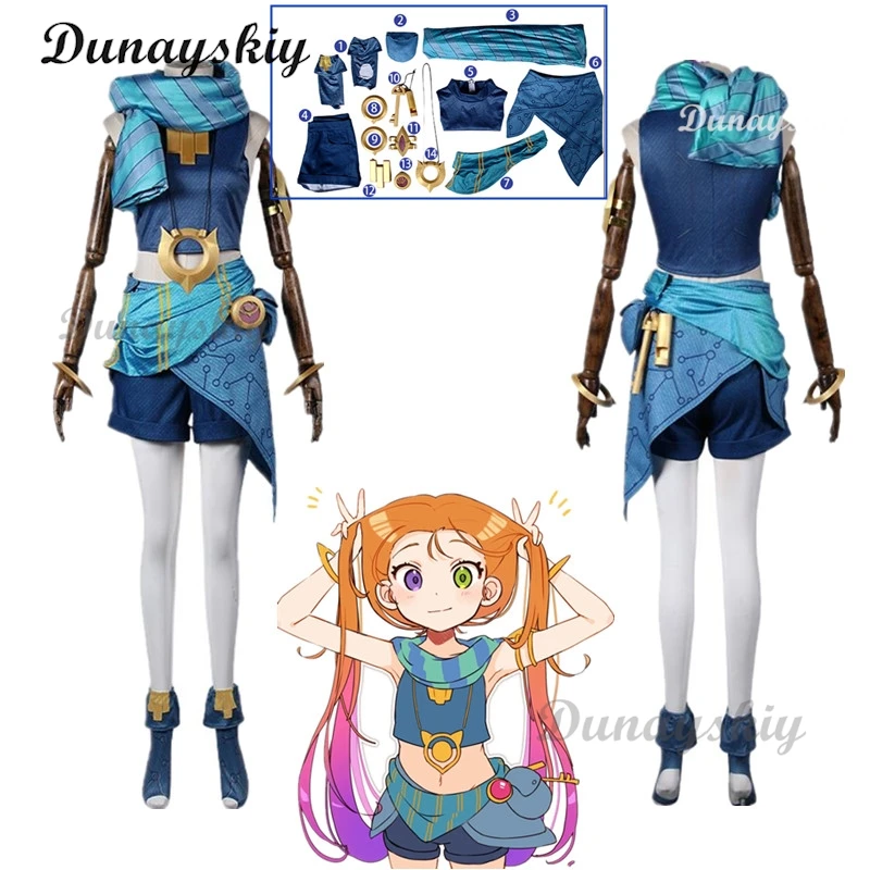 

Game Lol Zoe Twilight Elves Women Cosplay Costume Cos Anime Party Uniform Hallowen Play Role Clothes Clothing New Full Set