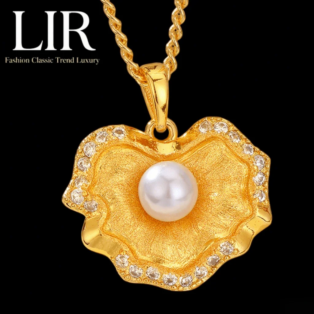 

LIR Fadeless Non-deformable Necklace: Latest Plating, Shell Pearl Pendant, "One Shell One Pearl" Unique Meaning