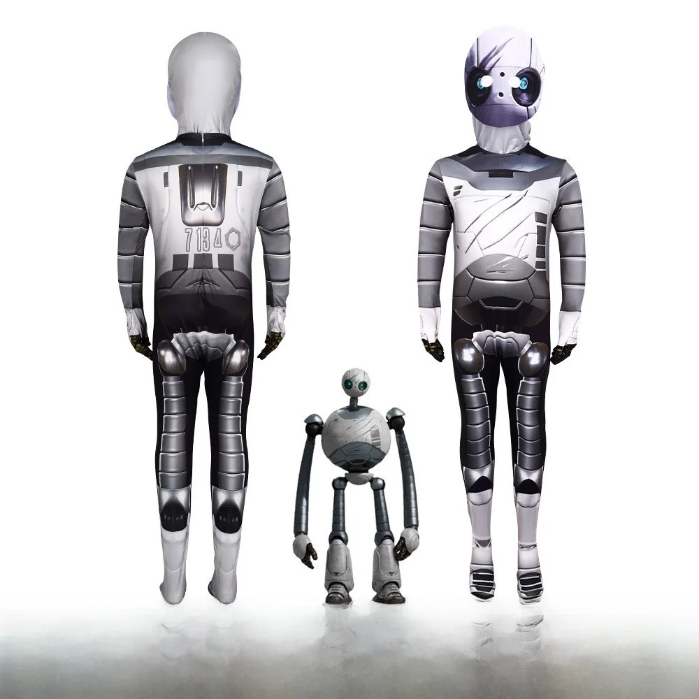 

Wild Robot Cosplay Costume Performance Halloween Wilderness Robot Theme Men's Vest Inner Wear Fashionable PU Material