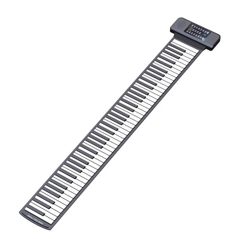 

88 Keys Folding Roll up Piano Rechargeable Portable Thickened Soft Keyboard Electronic Organ with BT Connection