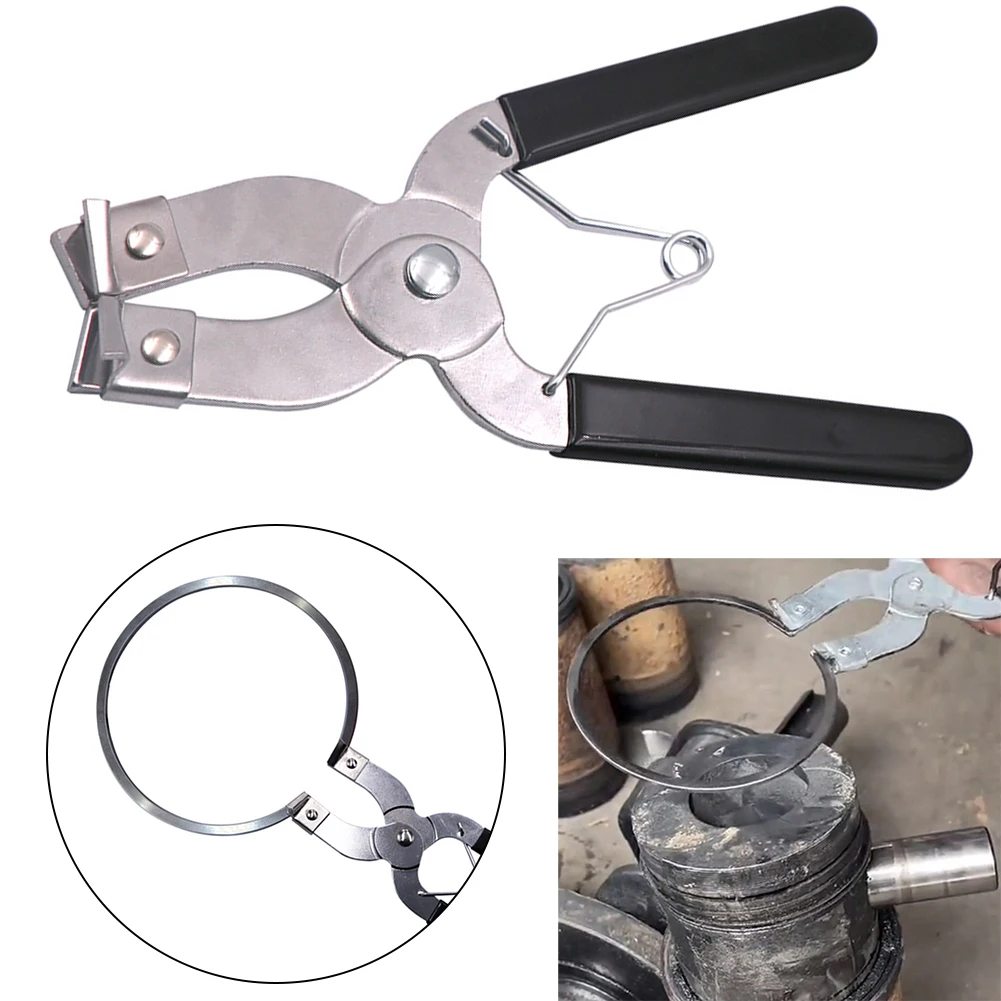 Stainless Steel Piston Ring Compressor  Ratchet System for Easy Installation and Removal  Suitable for Most Passenger Car Rings