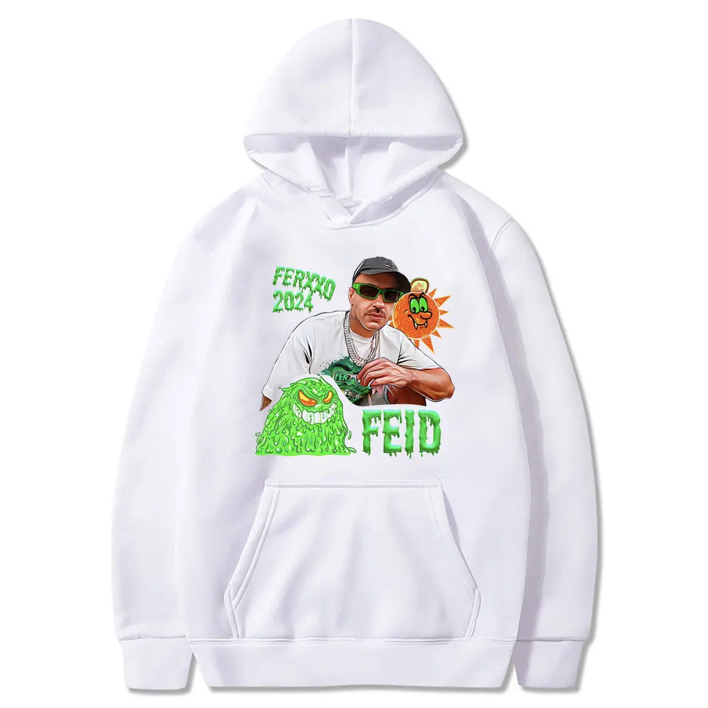 Rapper Feid Ferxxo Ferxxocalipsis Tour 2024 Hoodie Men Women Hip Hop Fashion Oversized Sweatshirt Men's Trend Vintage Streetwear