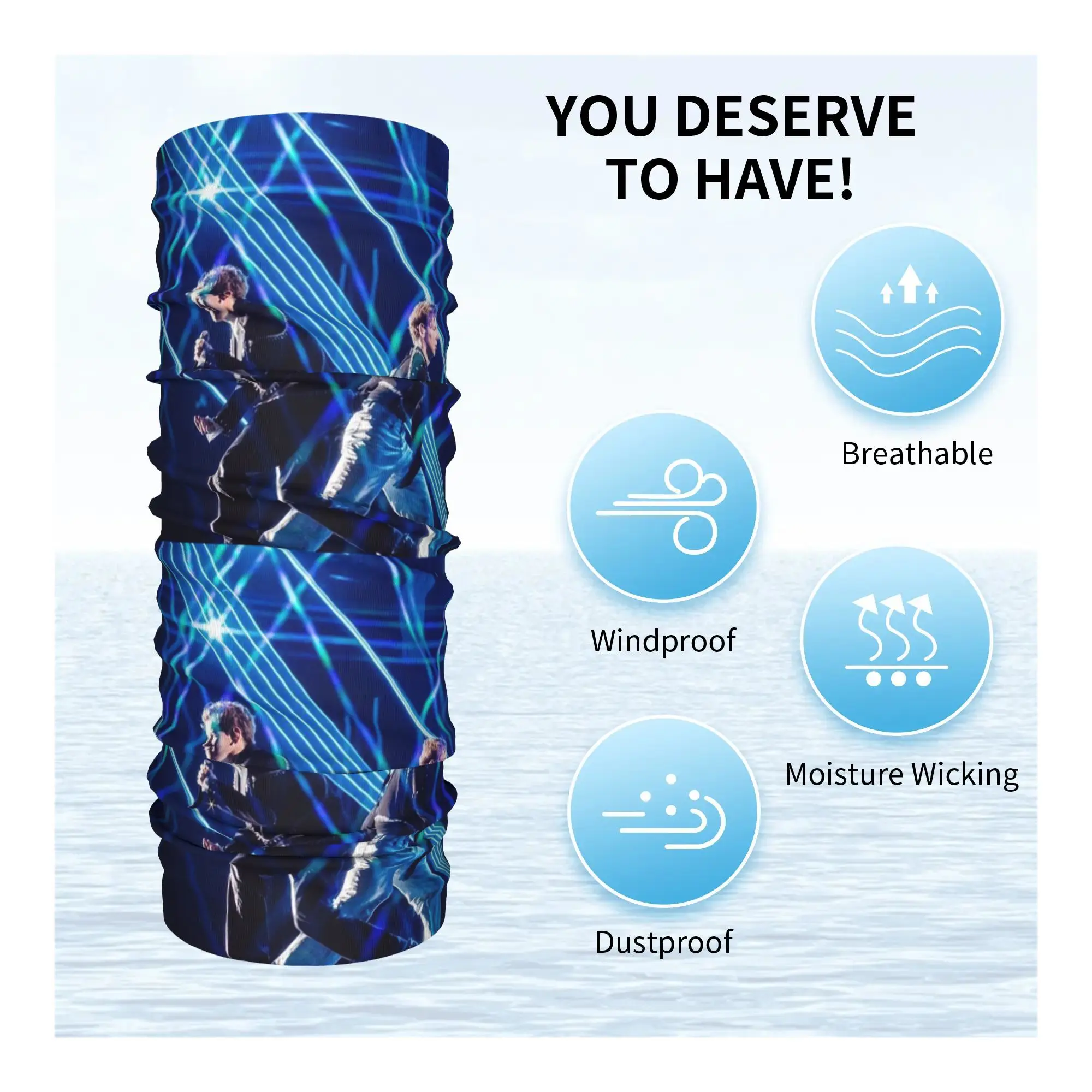 Marcus en Martinus Zweden Noorwegen Eurovisie Bandana nekbeenkap bedrukte gezichtssjaal bivakmuts hardlopen voor mannen vrouwen volwassenen