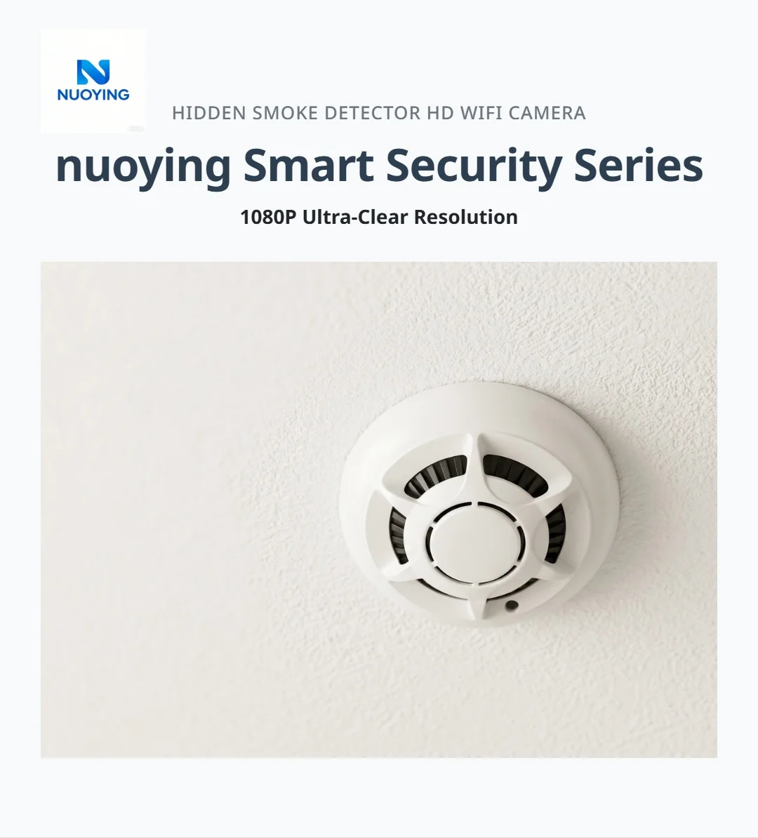 Caméra WiFi discrète 720P intégrée à une alarme incendie, 2.4G, 550mAh, 128GB, Enregistreur de sécurité domestique intérieur