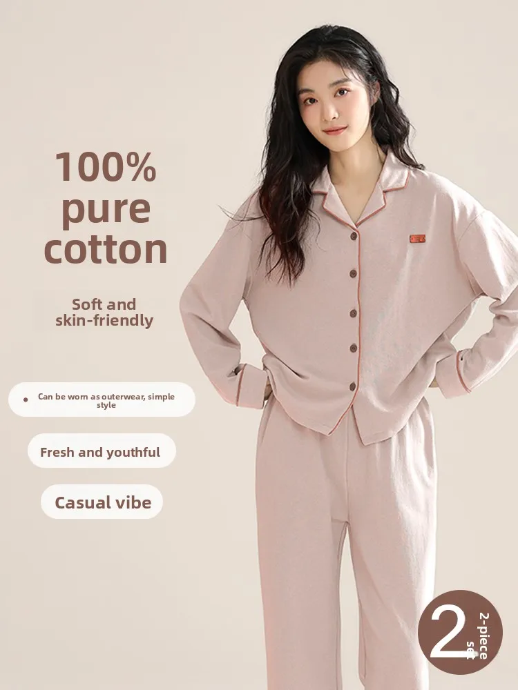 00% ผ้าฝ้าย Spwear ผู้หญิงฤดูใบไม้ผลิฤดูใบไม้ร่วงยาว Sve หลวม Faionable ฤดูร้อนสุภาพสตรีเสื้อผ้าชุดลําลอง Sle