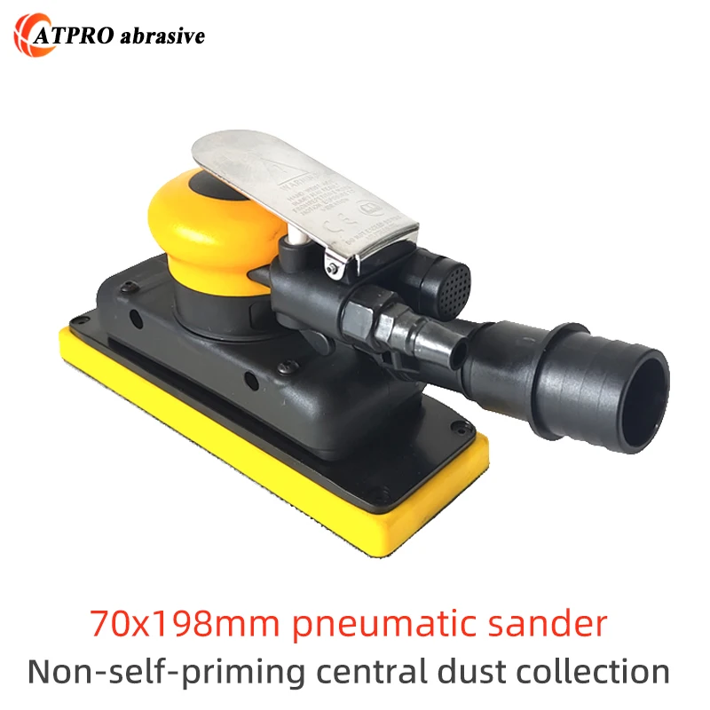 

ATPRO Central Dust Collection Pneumatic Square Dry Grinding Machine 70x198mm Automotive Wood Metal Industrial Grinding Machine