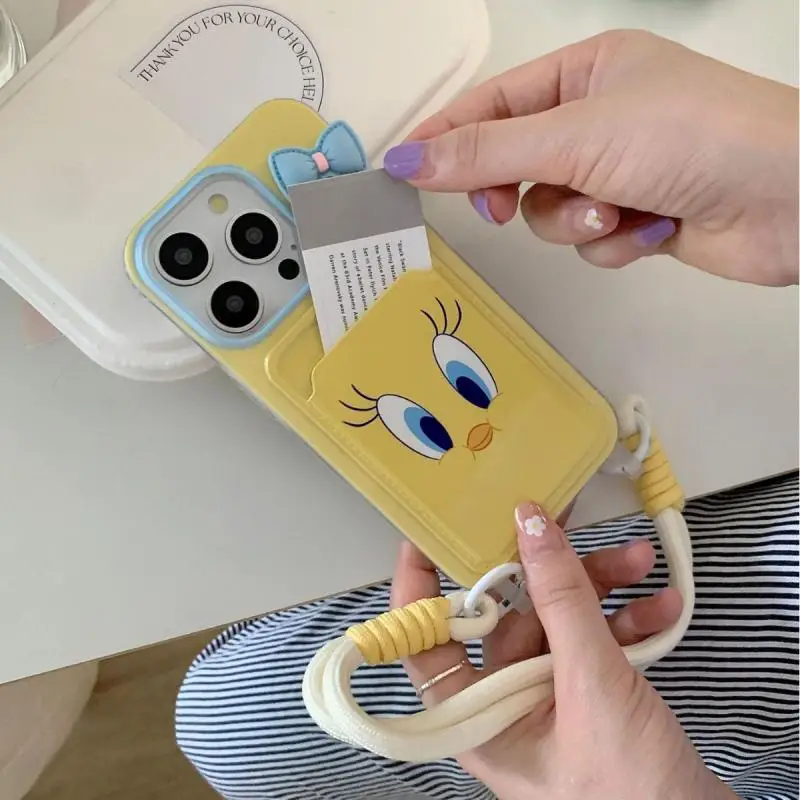 

Новинка, милый маленький Шикарный чехол для Iphone15Promax/14/13/12, мягкий чехол с защитой от падения, мультяшный подарок для девочек