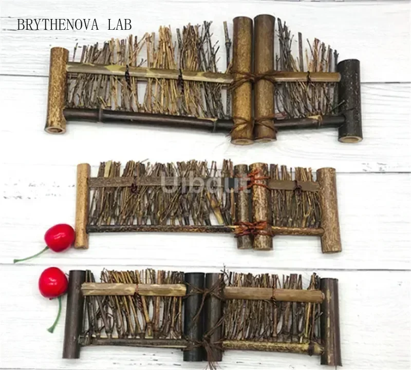 Japanese Korean fence plate Cuisine Sushi Boats Bamboo Creative Sushi Exquisite Tools Vintage Bamboo Dish Fence