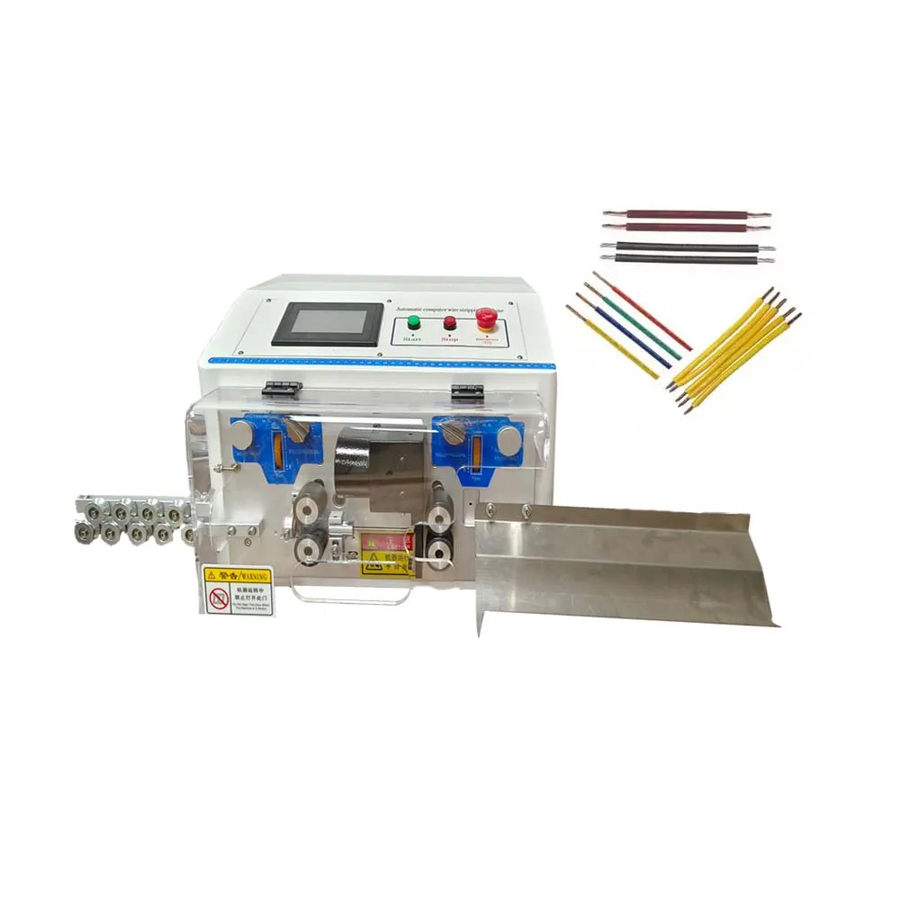 

Full Automatic Silicone Wire Stripping Cutter Machine with Safety Cover