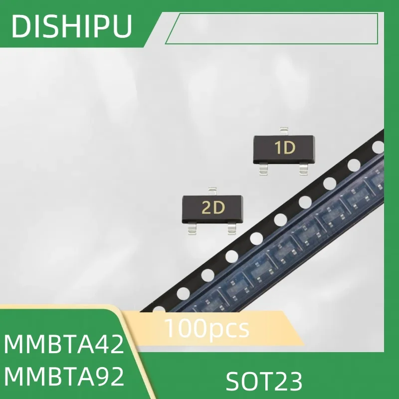 100PCS MMBTA42 MMBTA92LT1G NPN SOT23 A42/A92 triode