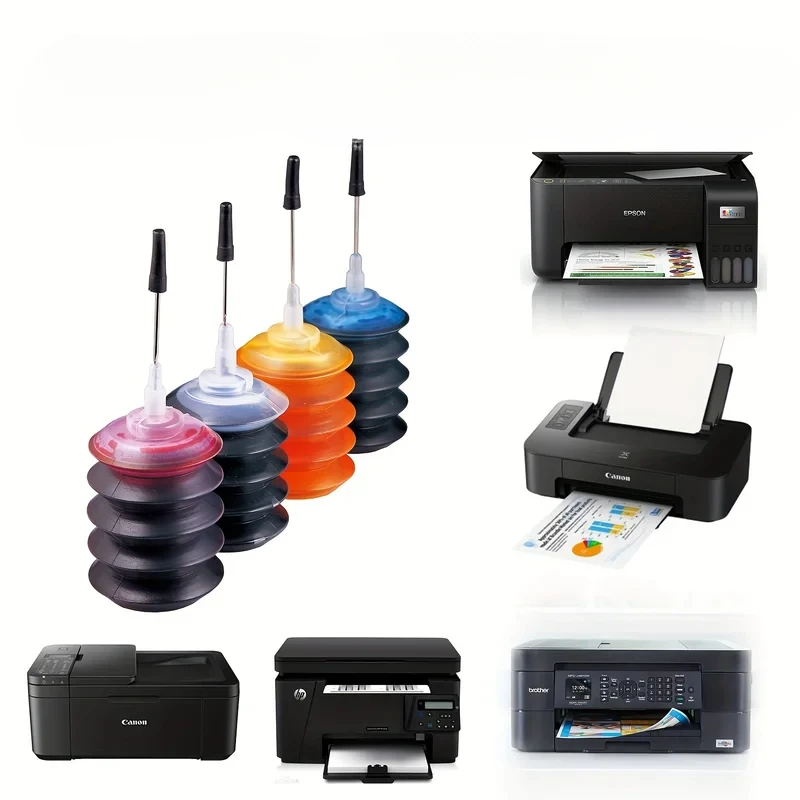 Suitable for Canon, HP and Epson printers. Universal HP803, 680, 805, 845 ink cartridges. Black and color ink MP288.