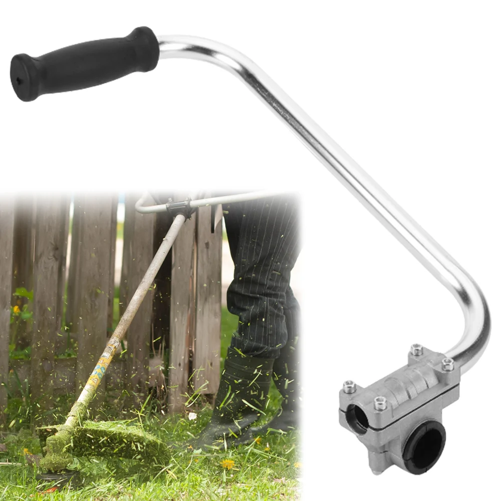 

Weed Eater Handle Extension Ergonomic Non-slip Trimmer Handlebar Handle Stainless Steel for Lawn Care Landscaping Yard Trimming