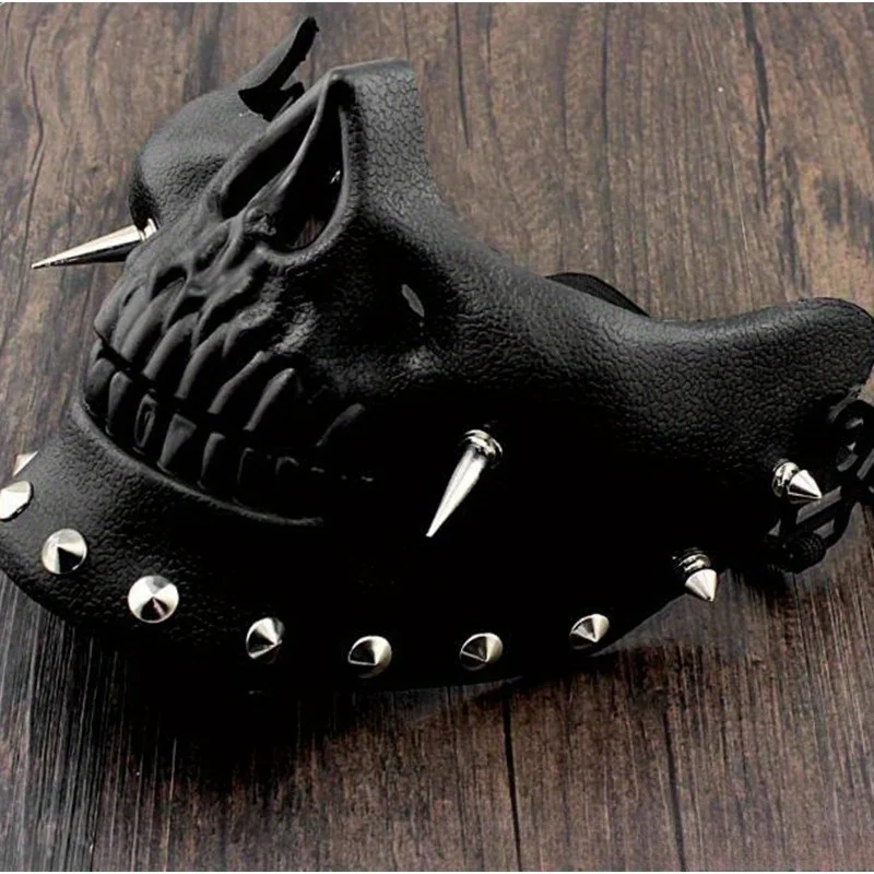 

Нейтральная кожаная маска в стиле стимпанк, косплей, аниме, маска ужасов на Хэллоуин