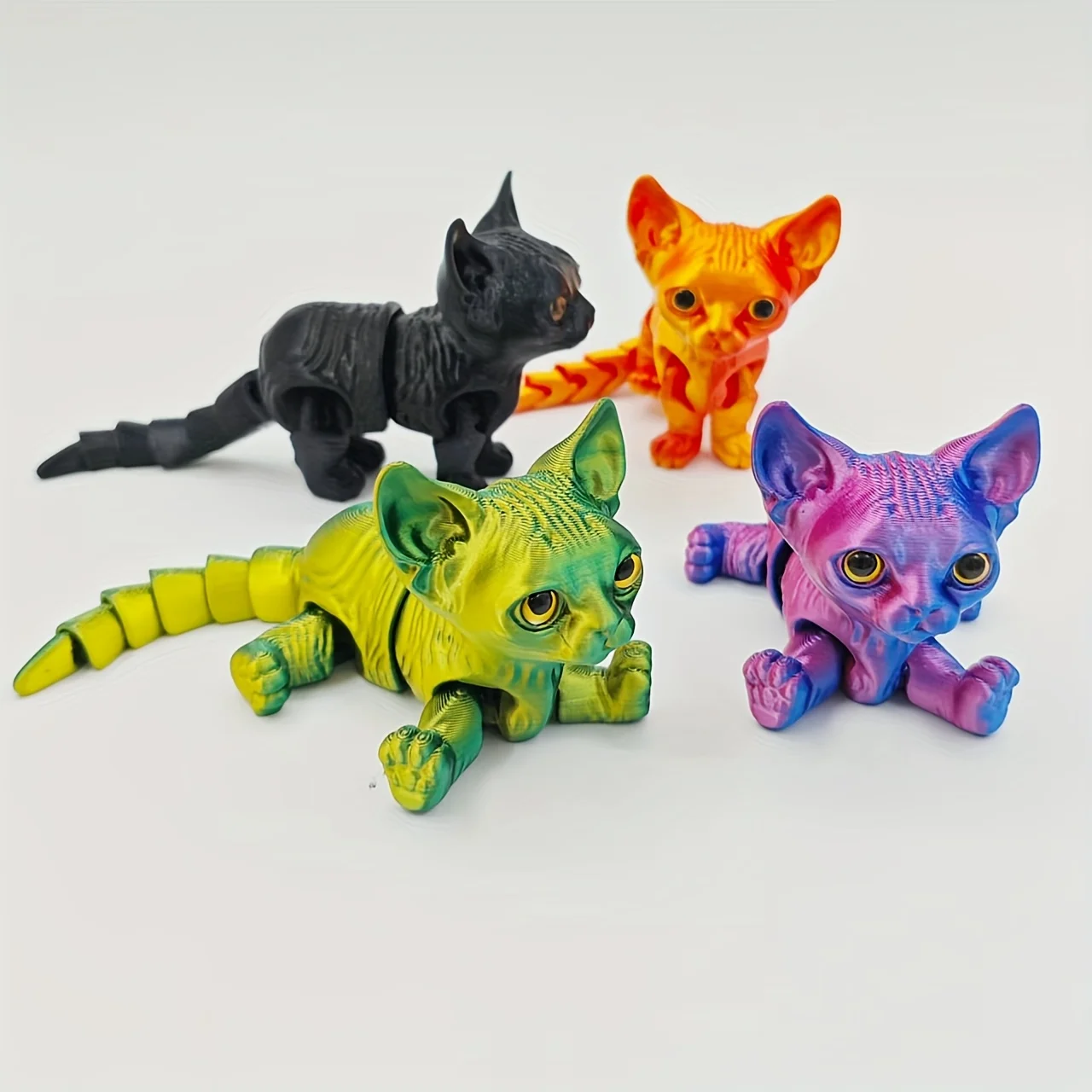 

3D printing gradient Stephen Cat model indoor desktop decoration ornament holiday creative art gift Stephen Cat model statue