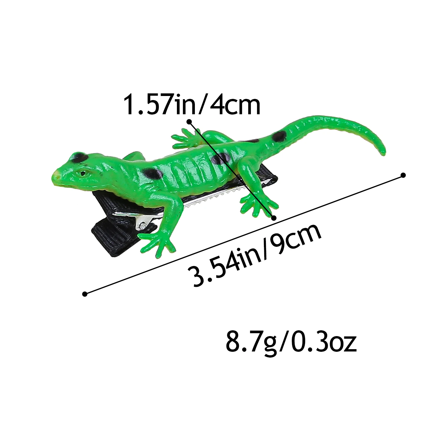6 قطعة مقاطع الشعر السحلية الكرتون لطيف مقلد سحلية دبابيس الشعر مجموعة للنساء الفتيات لطيف تصميم الراتنج دبوس الشعر للحزب