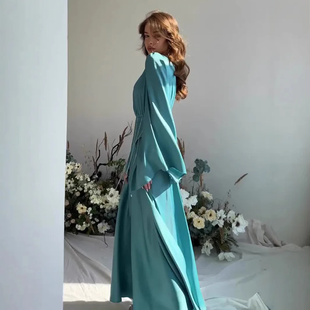 

2026 Spring and Autumn Period Celebrity Retro Sweet and Elegant Long Sleeve Long Dress Fashion Dress for Women