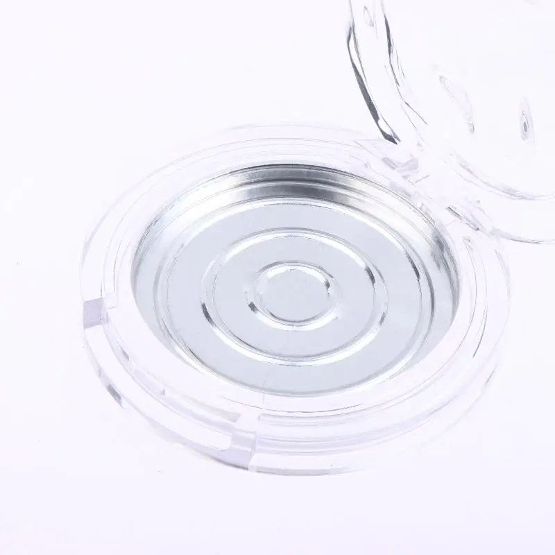 Zuverlässige, durchsichtige, gewellte Blush-Box zur Aufbewahrung von Make-up-Puder, Lippenstift und Concealer zu Hause. – Detail 9