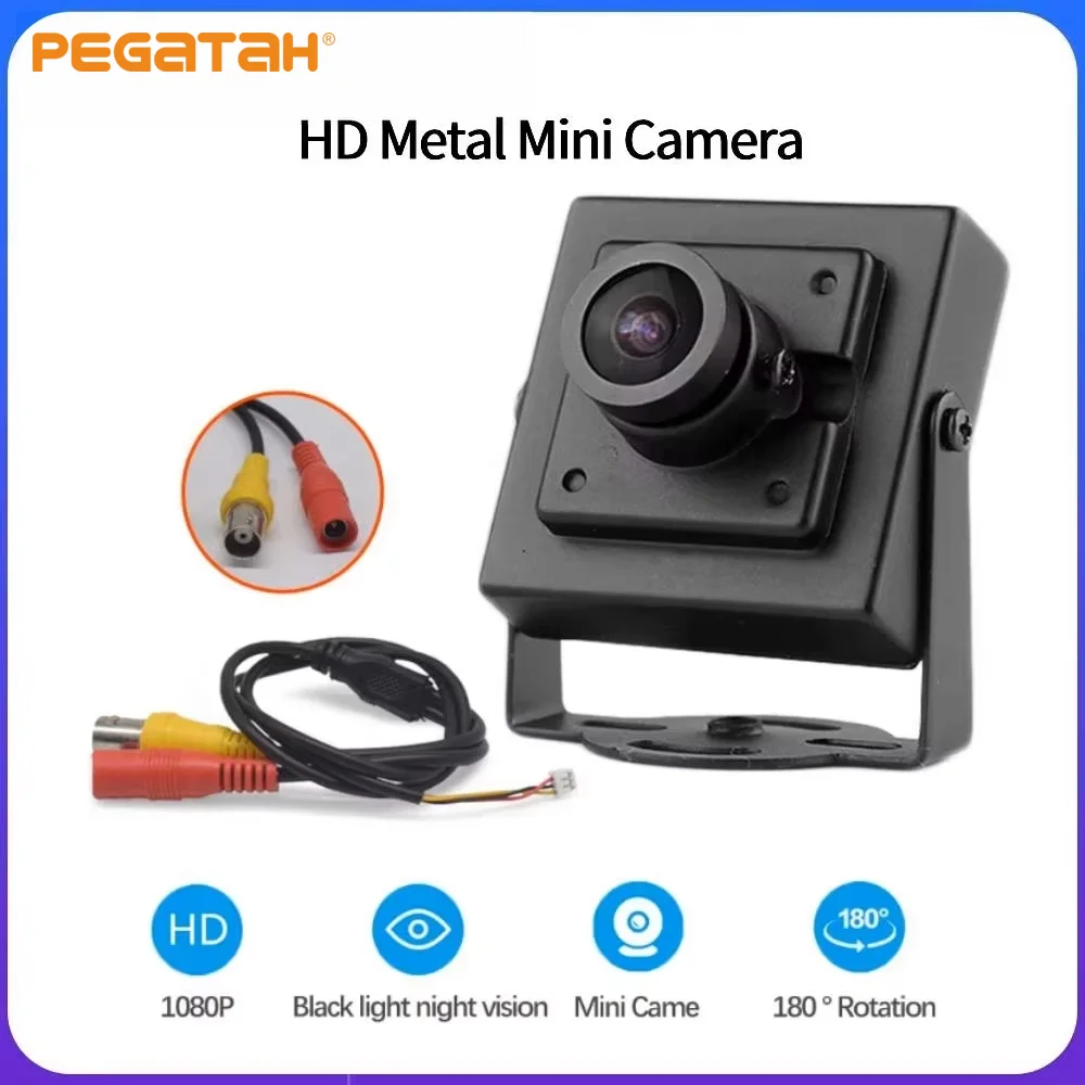 AHD 1080P Metal Analog CVBS 2.8mm Mini Camera Darkness Full Color Analog Signal CCTV Surveillance Camera for TV Monitor Directly