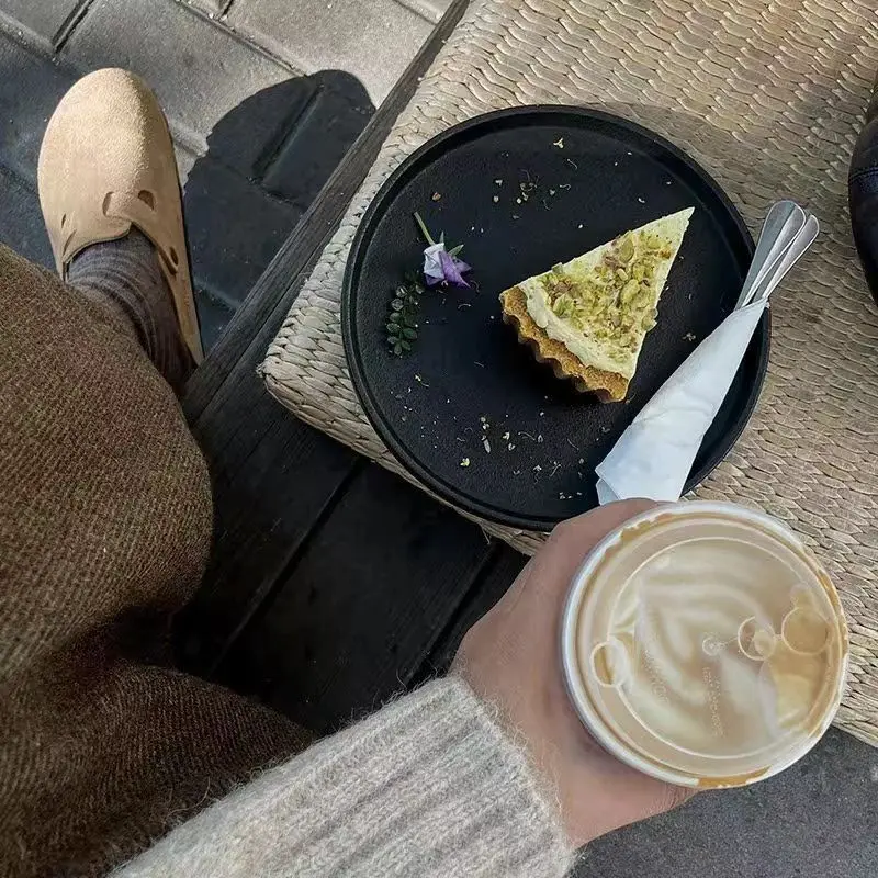 2025 صنادل نسائية سهلة الارتداء على الطراز الكوري، سهلة الارتداء، ملابس غير رسمية، أحذية مفتوحة من الأمام