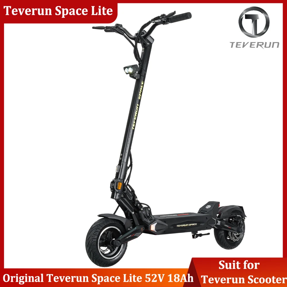 

TeverunSpace Lite 52V 18Ah Dual Motor Peak 1200W Top Speed 45km/h Max Range 60km LCD 3inch Display 10inch Tubeless Tire