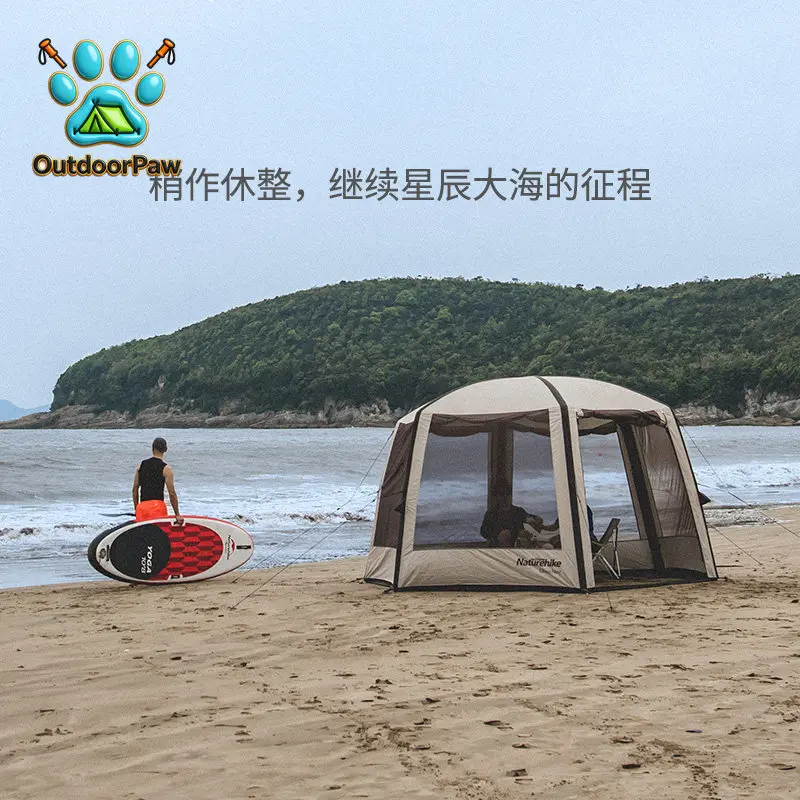 Tent outdoor canopy beach camping pergola rain protection sun protection portable awning