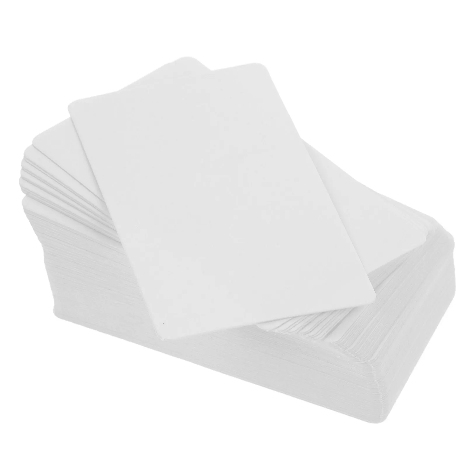 

100Pcs Unlined Kraft Message Cards Double Sided Blank for Wedding Favour Tags Gift Labels Baking Notes Student Word Cards