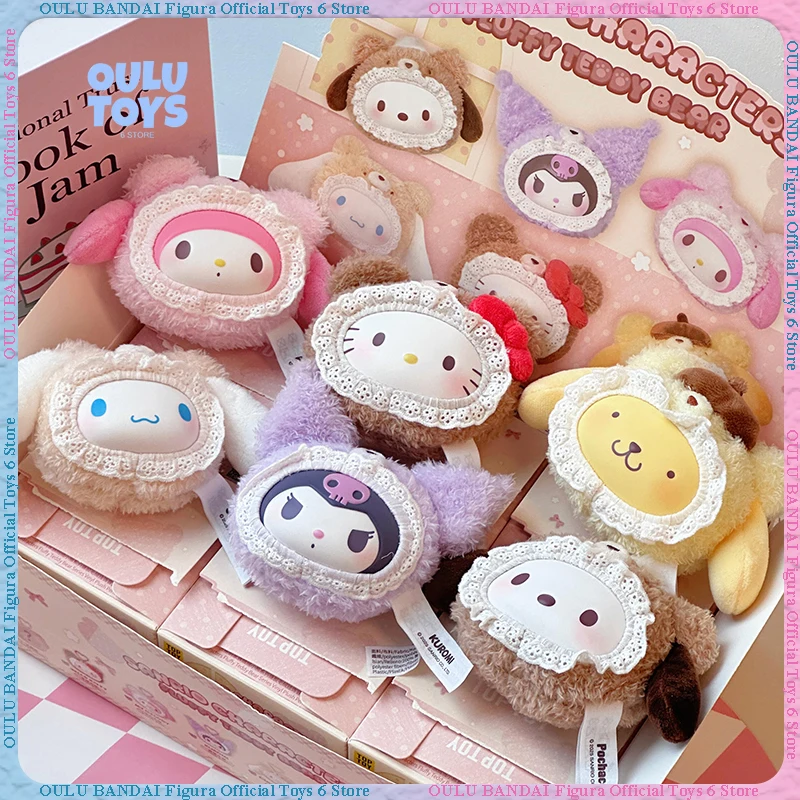 

100% натуральная слепая коробка Toptoy Sanrio, пушистая серия медведей, бархатные виниловые подвесные украшения, милая девушка, Рождественский подарок, игрушка