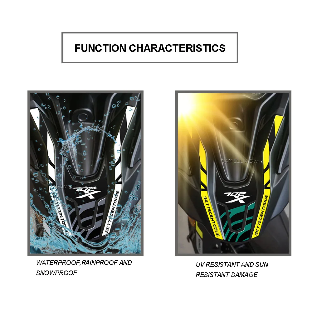 for Benelli TRK 702X Motorcycle Front end protection sticker 3D Epoxy Resin Waterproof Benelli TRK 702X Motorcycle Sticker