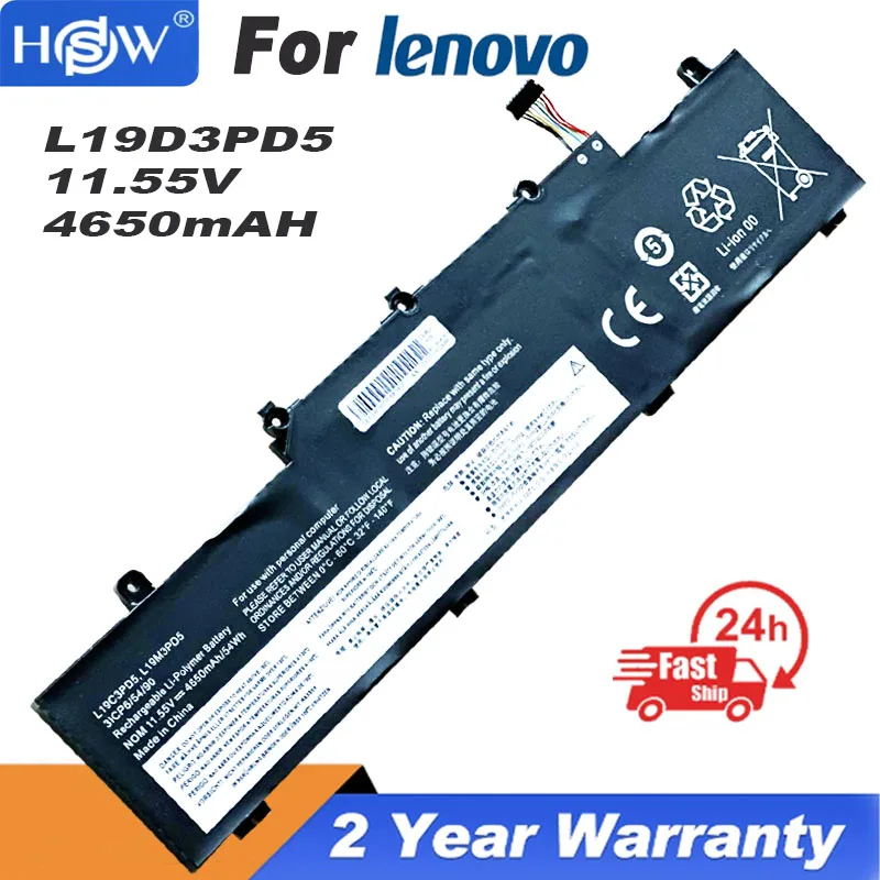 

L19D3PD5 L19M3PD5 Laptop Battery For Lenovo Thinkpad E14 E15 Gen 2/3 Series TP00117A TP00116C 11.1V 45WH 4120mAh