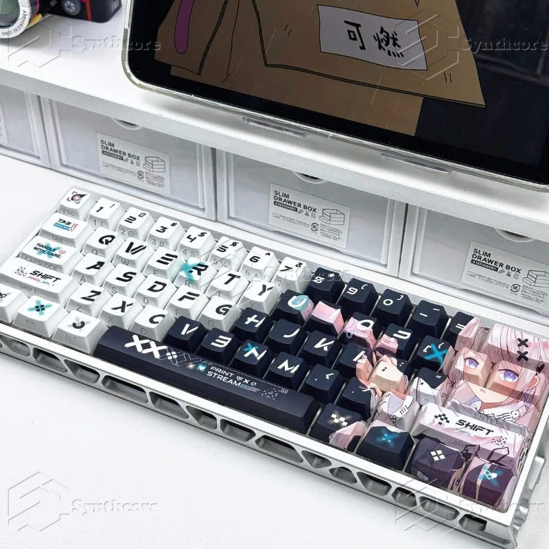 Keycap Cetak Terbuat Dari Bahan PC Dengan Penetrasi Kabut, Mendukung Wooting Ez63made68 Hero68nd63 Night Demon