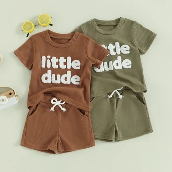 Letter Print Toddler Set 1