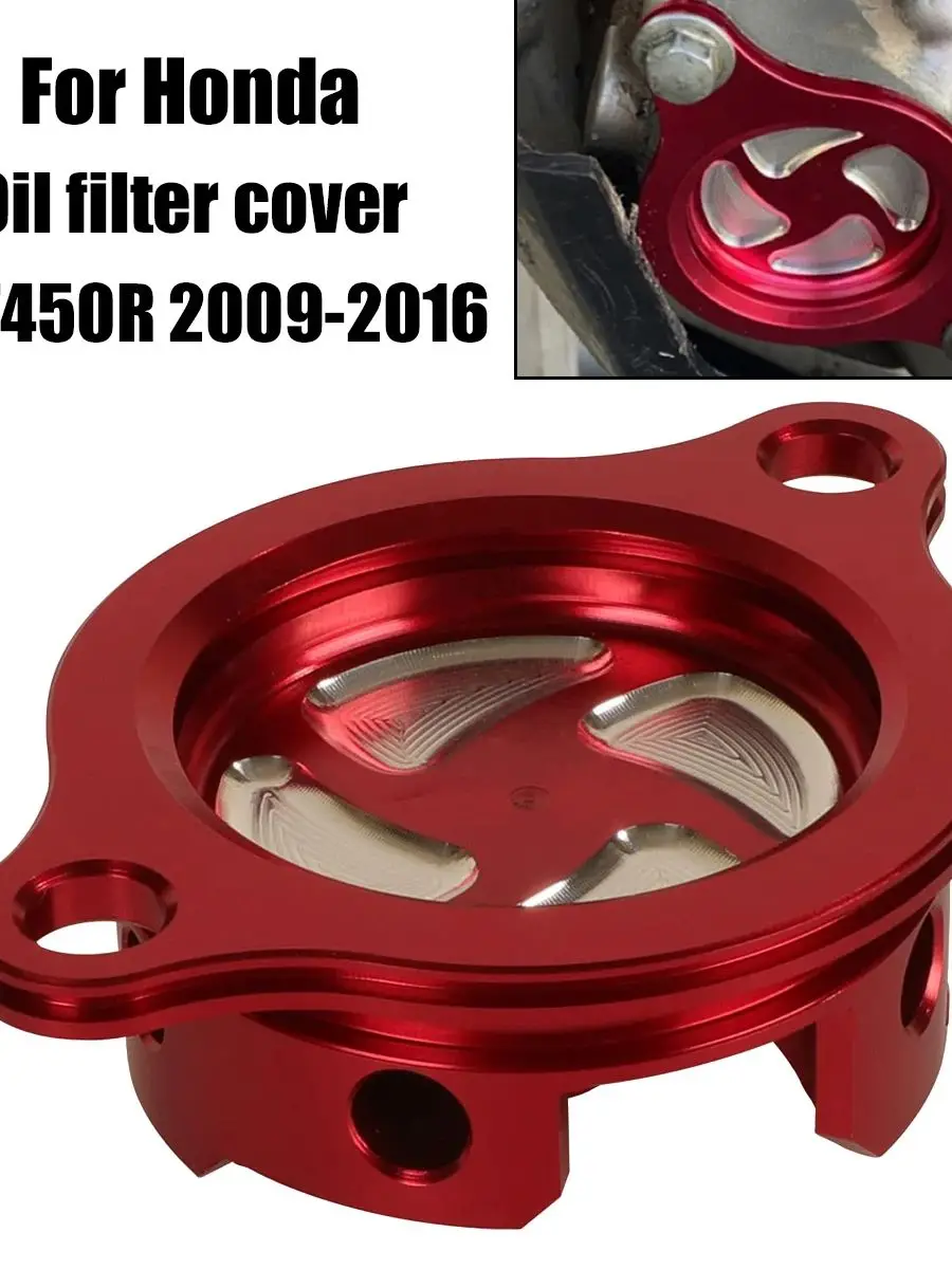 AliExpress XCMT Motorcycle Parts CNC Billet Oil Filter Cap Cover Plug For Honda CRF450R CRF 450R CRF 450 R CRF450X CRF 450X Motocross Dirt Bike