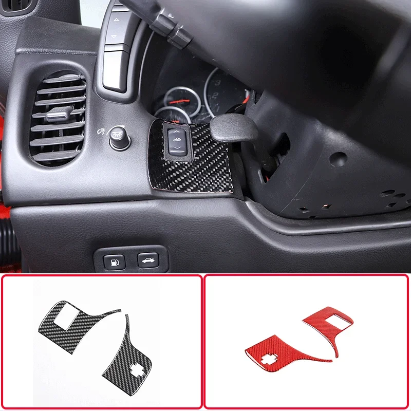 

For 2005-2013 Chevrolet Corvette C6 soft carbon fiber car styling car convertible switch panel stickers car interior accessories