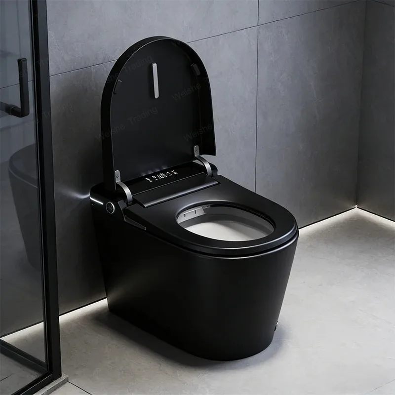 Intelligent Electric Toilet Extended Ceramic Toilet With Automatic Heating Seat S-shaped Elbow Drainage Remote Control Toilet