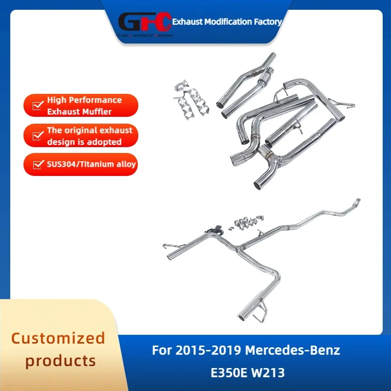 

GFC 304 Stainless Steel Catback High-Performance Electronic Valve Exhaust System for 2015-2019 Mercedes-Benz E350 W213