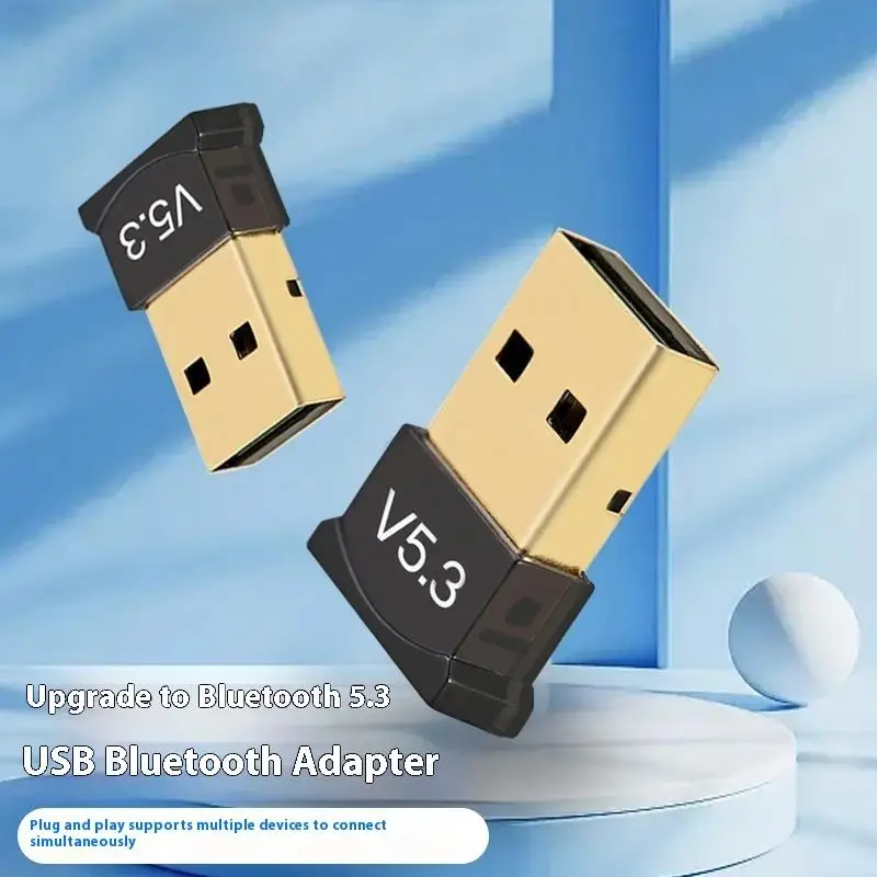 PC Laptop Mouse Wireless Transmit Receiver, 1/3/5Packs, USB Bluetooth 5.3 Dongle Adapter for Tablet, Phone & Printer