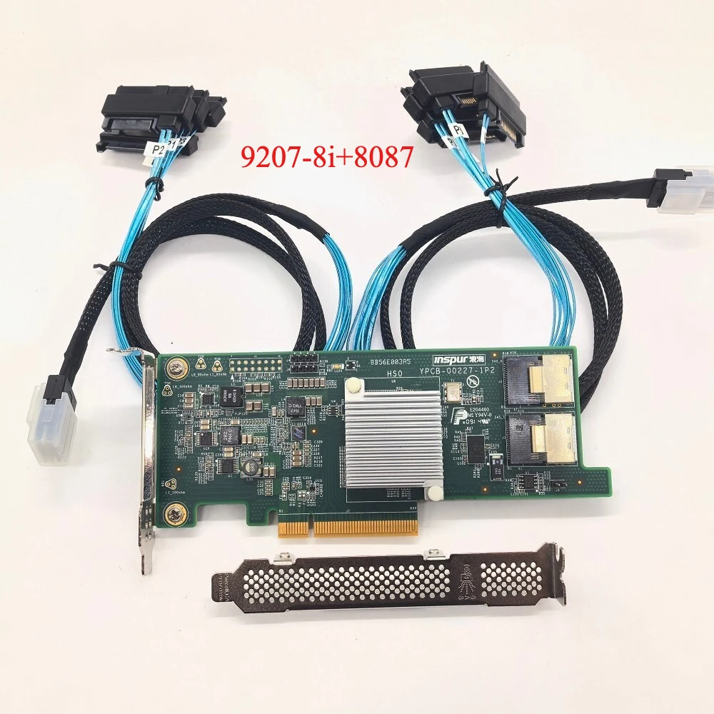 

9207-8i PCIE3.0 6 Гбит/с HBA LSI FW: P20 IT-режим ZFS FreeNAS unRAID 2* SFF-8087 SAS