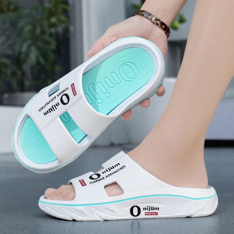 Nuevas Pantuflas de Verano para Hombre, Sandalias de Playa para Interiores, Sandalias Suaves de EVA para Exteriores, Chanclas para Hombre y Mujer, Pantuflas Casuales para Baño