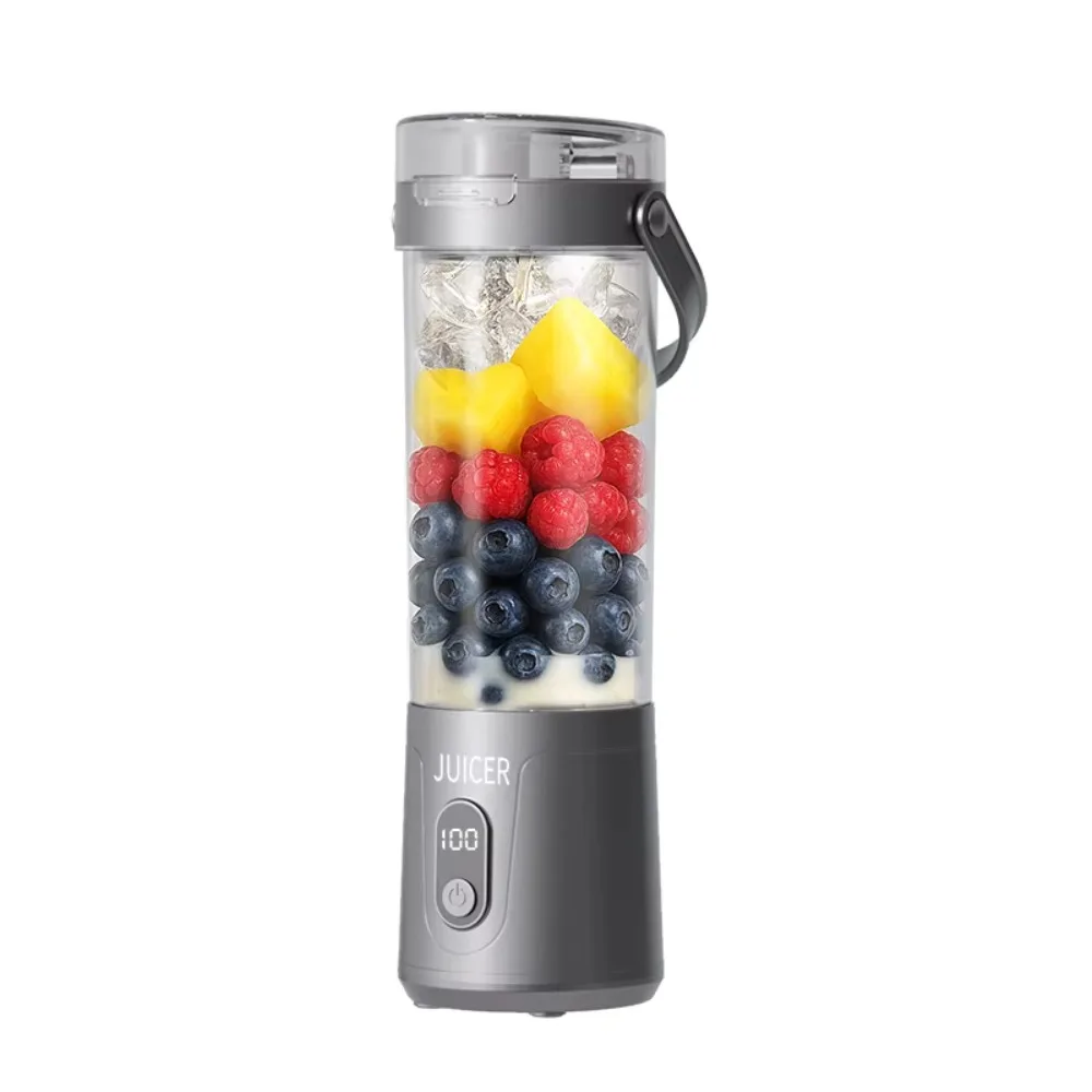 

600ML Capacity Portable Blender USB Rechargeable Fresh Fruit Blender Fruit Mixers Household Fruit Cup Personal Juice Outdoor Use