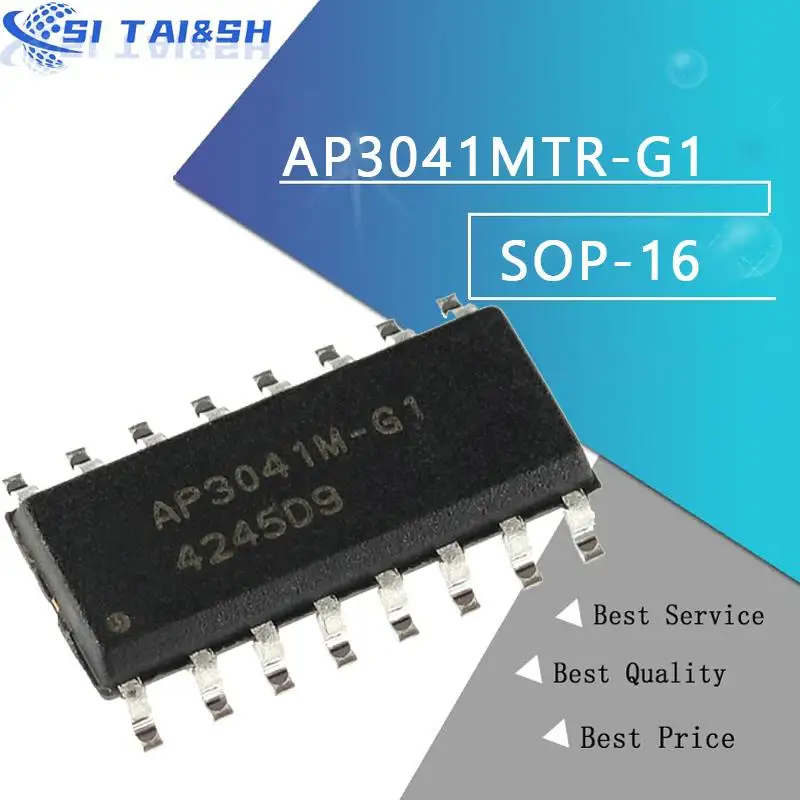 

5PCS AP3041M-G1 AP3041MTR-G1 Black plastic protective case For SOP-16