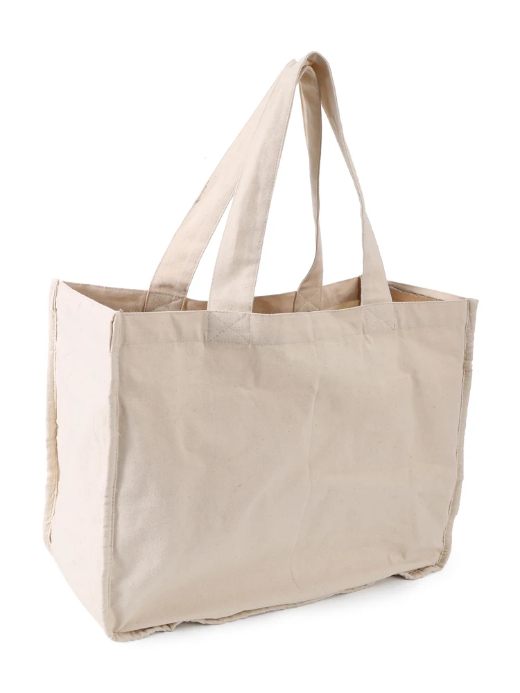 

Grocery Shopping Bags | Canvas Grocery Shopping Pouch with Handles | Large Washable Cotton Tote Sack