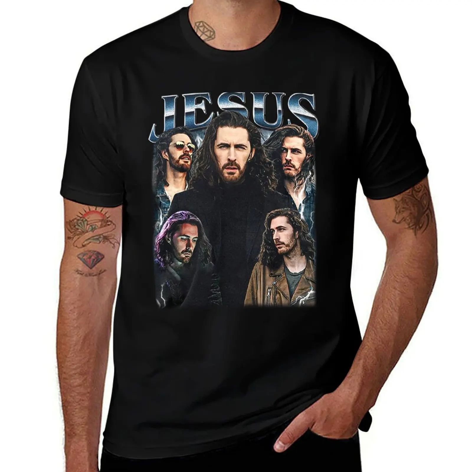 

Ограниченная винтажная футболка Hozier Jesus, футболки с рисунком рэпера, одежда на день Святого Валентина, летние топы, облегающие футболки для мужчин