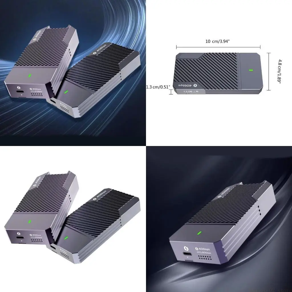 USB4.0 40Gbps SSD External Storage Box Drive Case for Laptop PC
