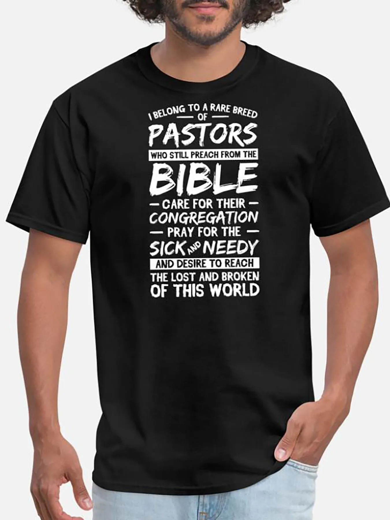 

Funny Graphic T-Shirt for Men - Crew Neck, Regular Fit, Machine Washable, Summer Casual Wear for Pastors with a Sense of Humor