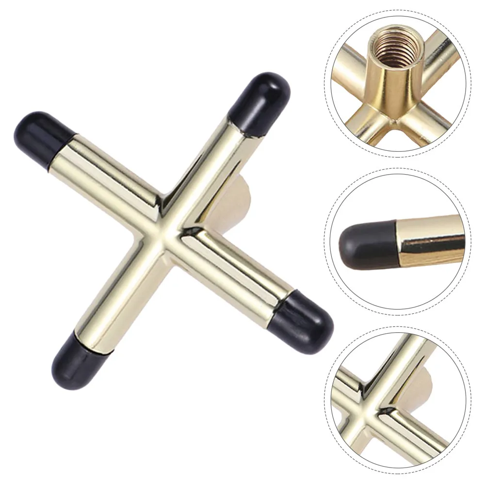 

3Pcs Portable Lightweight Snooker Pool Cue Bridge Head Replacement Set Cross Shaped Anti-Slip Billiard Cue Rest Tool Accessories