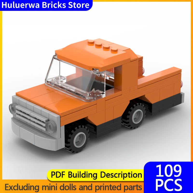 

Модель скоростного гоночного автомобиля MOC, строительные кирпичи C10, пикап, модульная технология, детские праздничные подарки, сборка игрушек, костюм