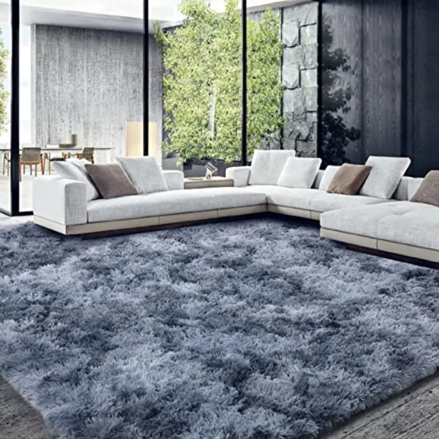 

Shaggy Area Rug 9x12 Feet Ultra Soft Large Plush Faux Fur Carpet with NonSkid Backing for Comfortable Bedroom Living Room and P